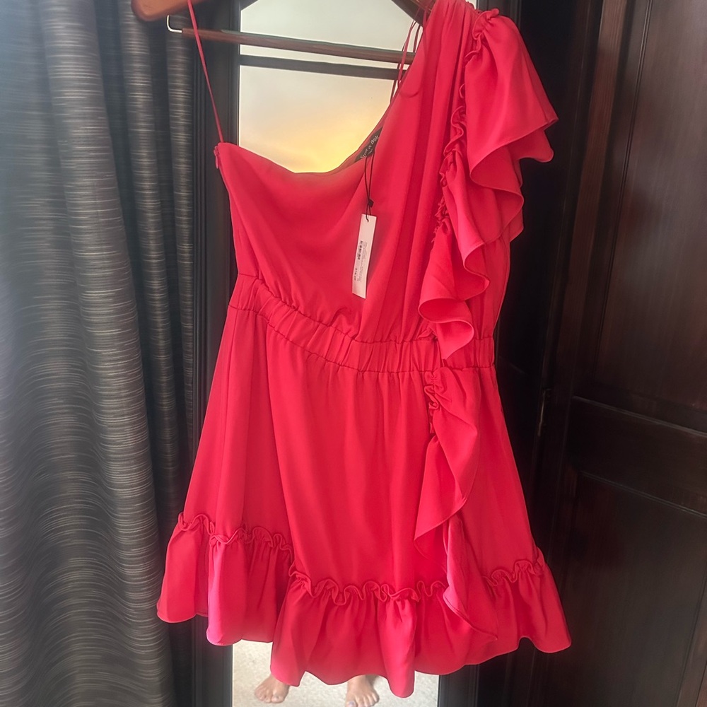 Asymmetrical Pink Dress